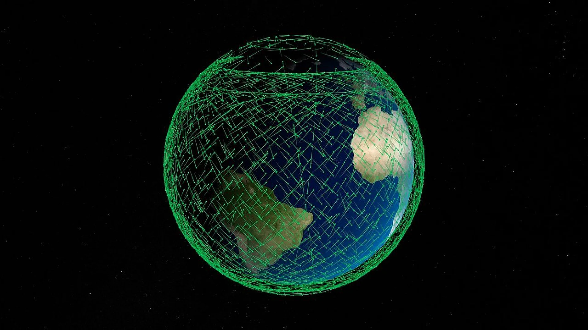 Paths of Starlink Satellites