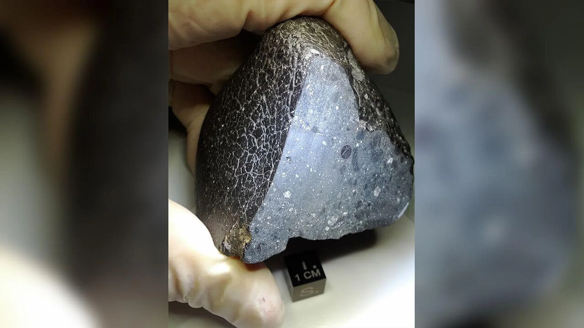 The meteorite NWA 7034, nicknamed Black Beauty