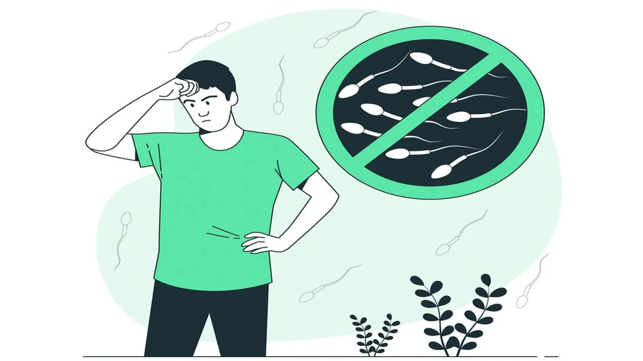 Free vector man infertility concept illustration.
