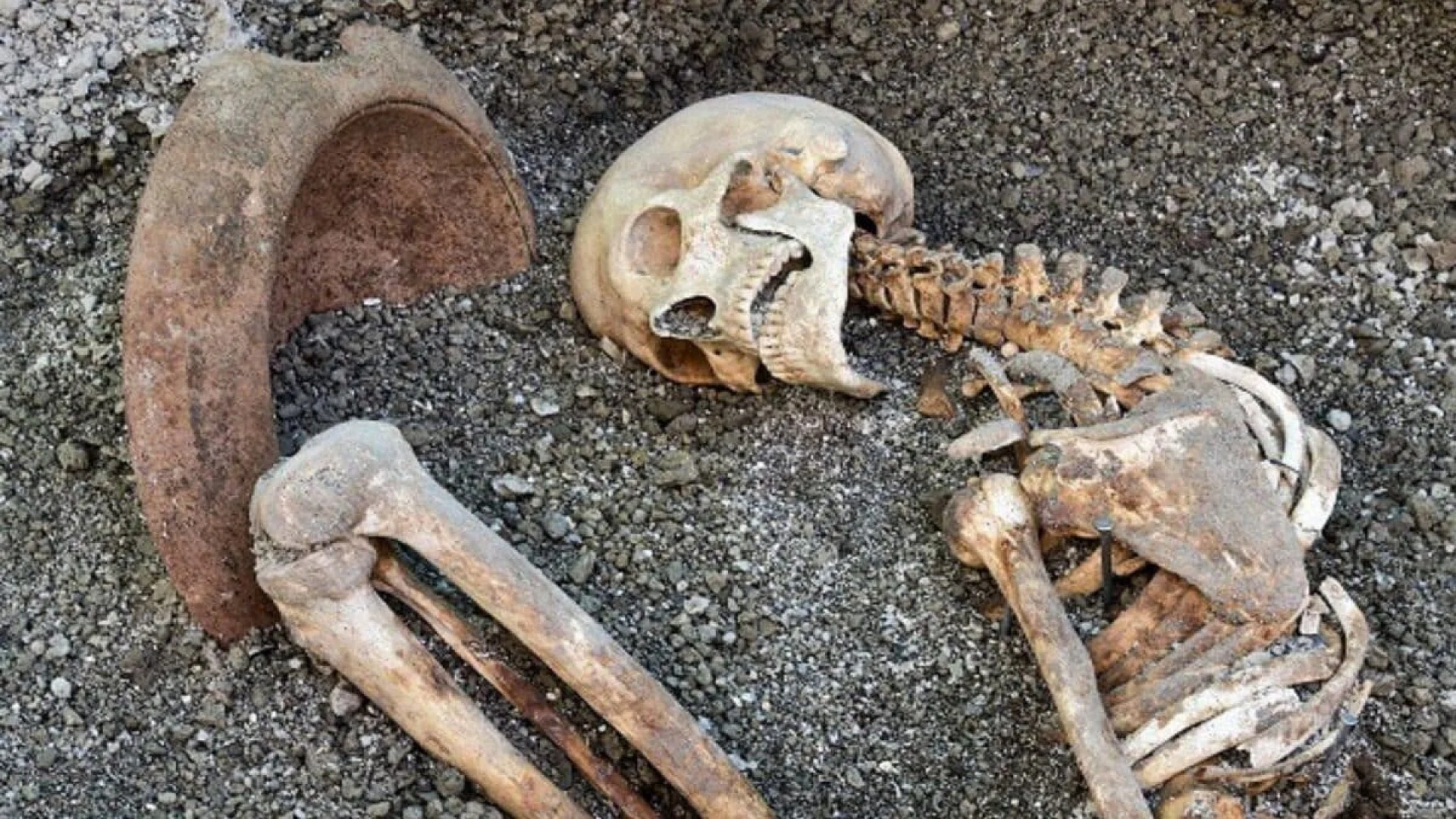 A Pompeii Man Died Fleeing Vesuvius With A Mortar Over His Head Scaled