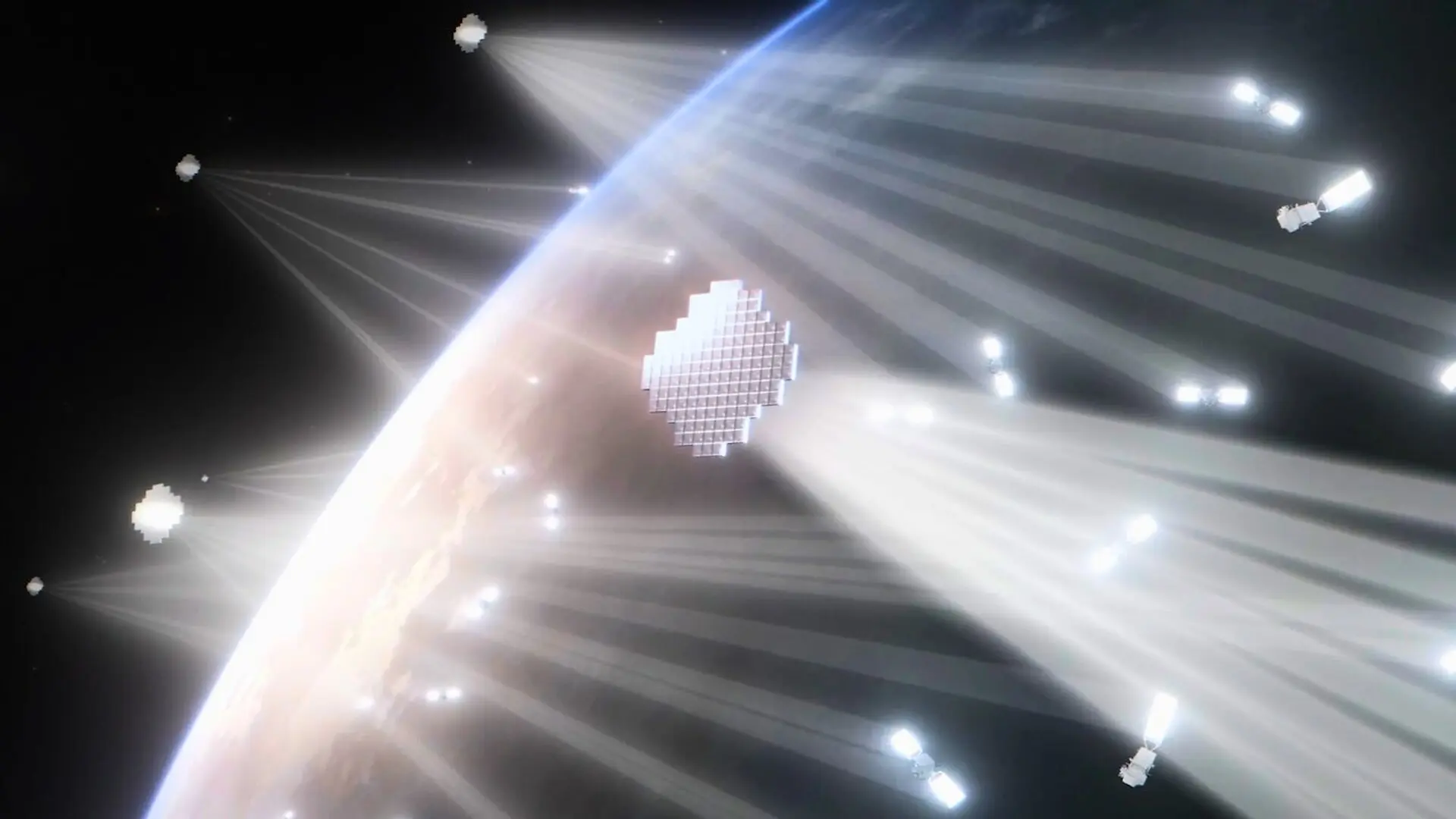 Star Catcher Satellites Beaming Power
