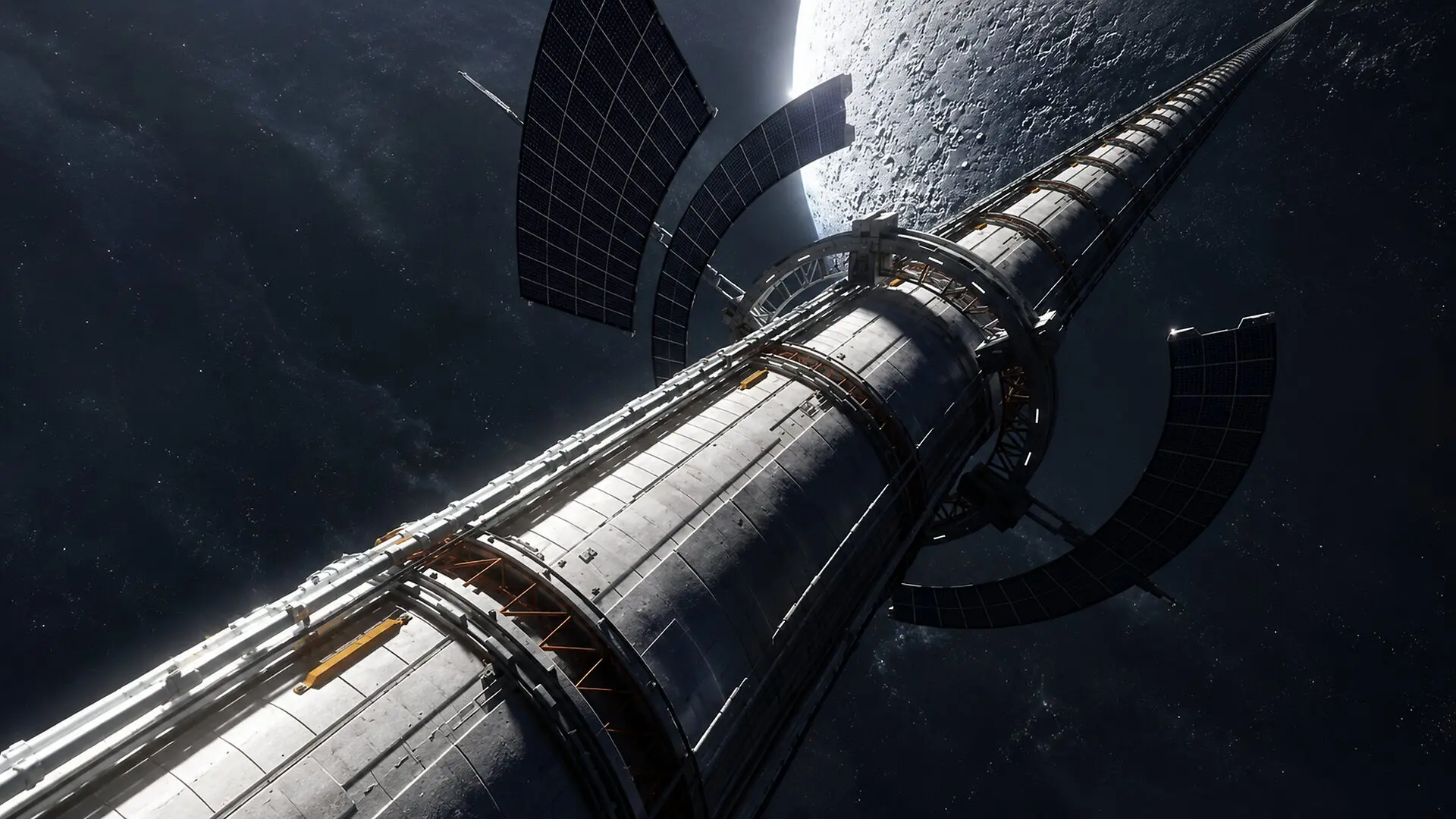Space Elevator To The Moon