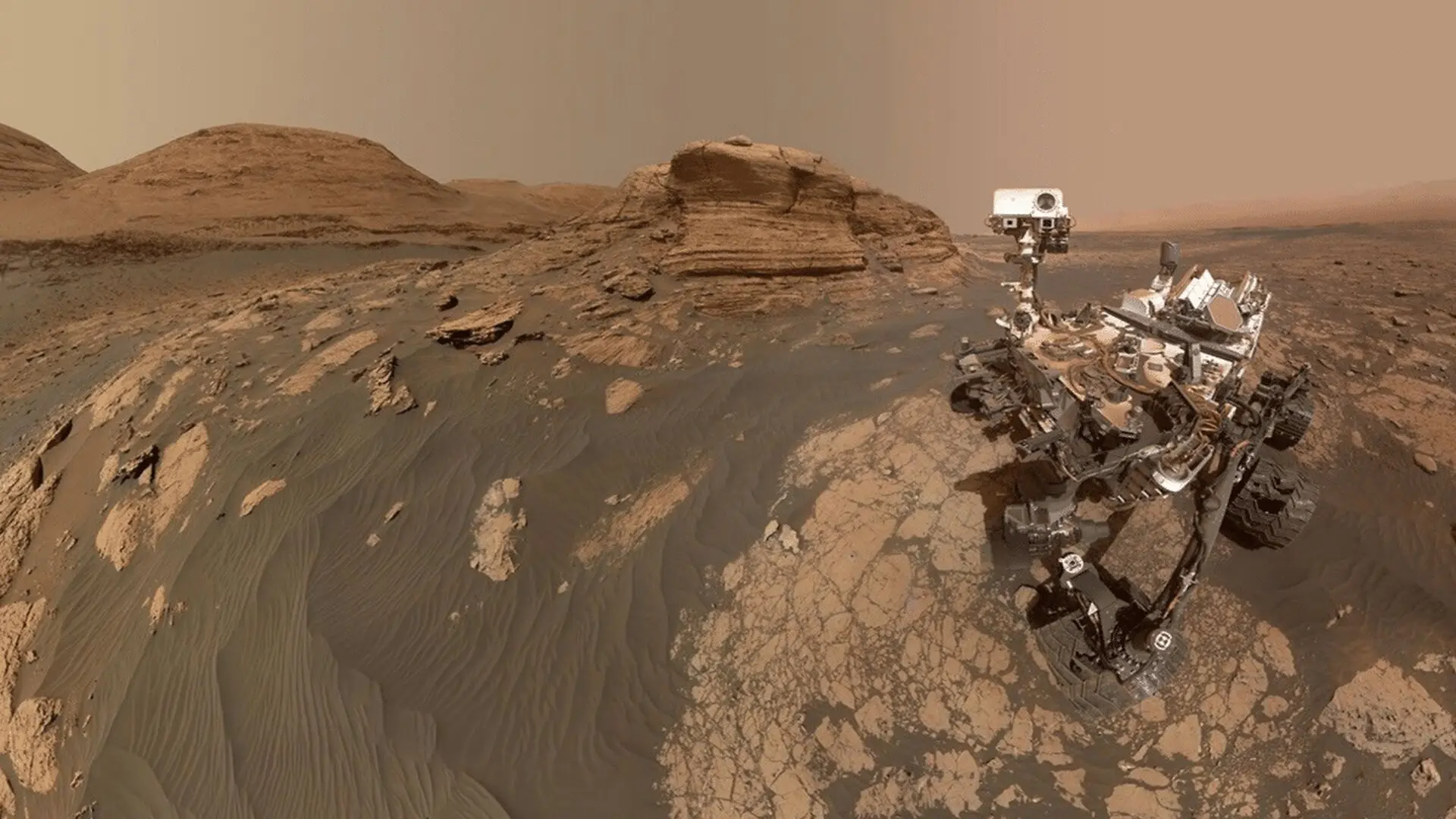 Nasas Curiosity Rover Climbs 1 Kilometer Above Mars Crater Floor And Captures A Remarkable View Of Its Journey Scaled