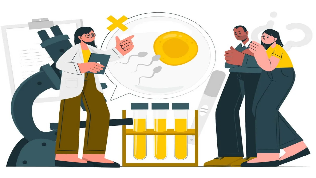 Free vector infertility diagnosis concept illustration.