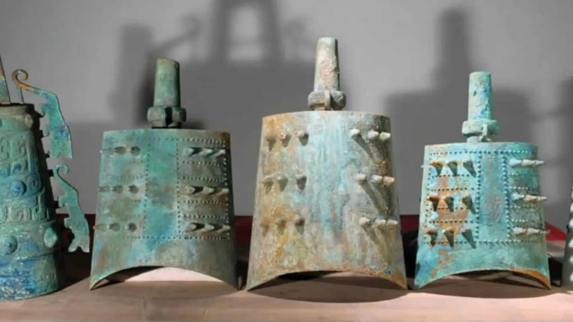 The Bells From The Tomb Of Marquis Kuan Of Zeng At Yejiashan Suizhou Scaled