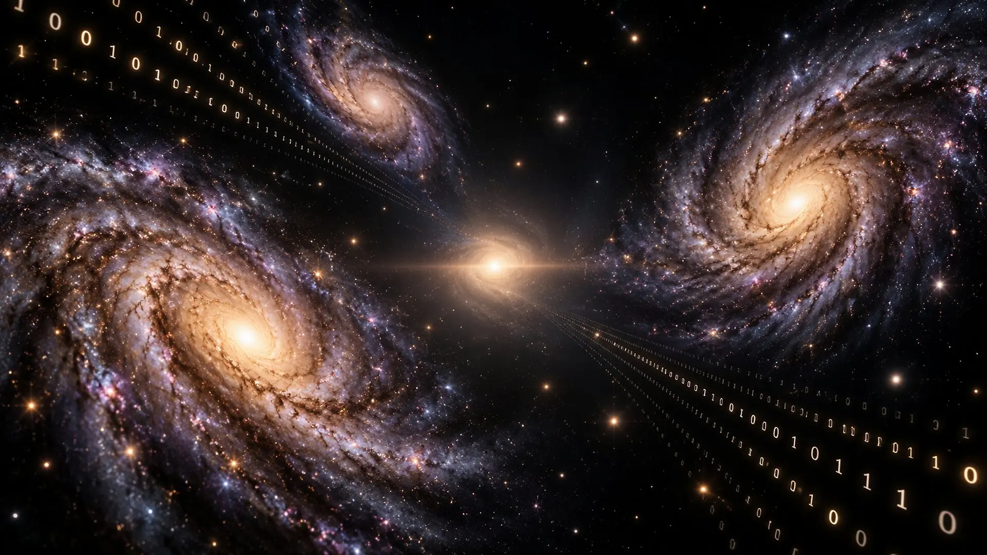 A theoretical model uses information theory to estimate cosmic bits, without proving information is a new state of matter. (CREDIT: The Brighter Side of News)