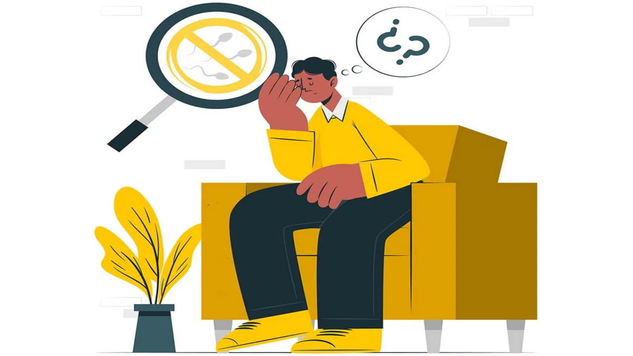 Free vector man infertility concept illustration.