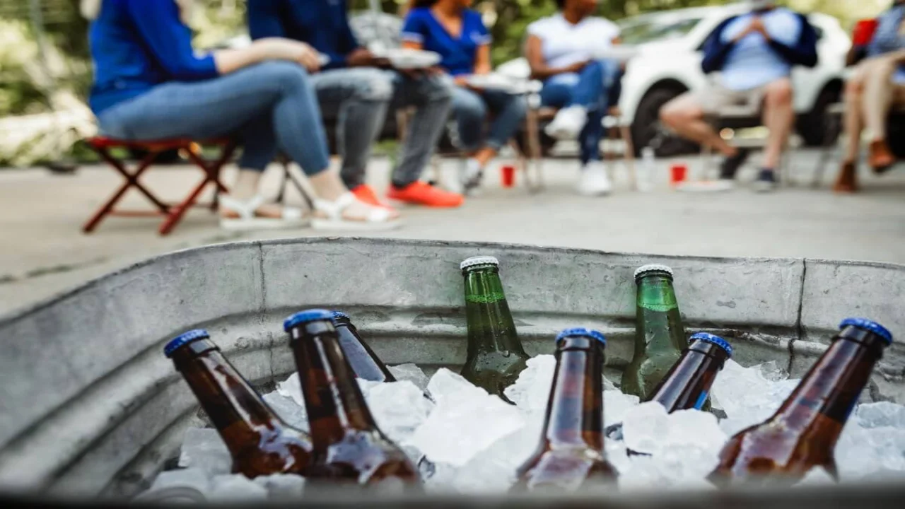 Cold Beers in a Bucket of Ice