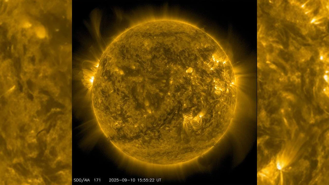 The Sun Ultraviolet Light Showing Plenty of Activity