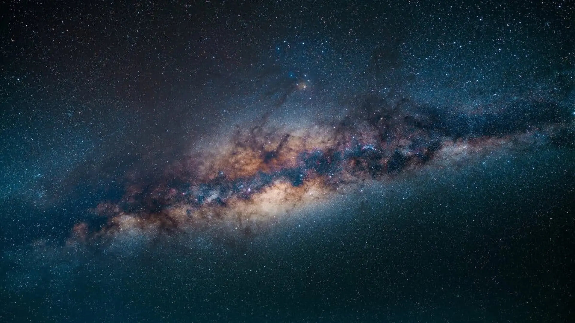 The Milky Way Galaxy With Stars Against A Clear Perfect Sky Scaled