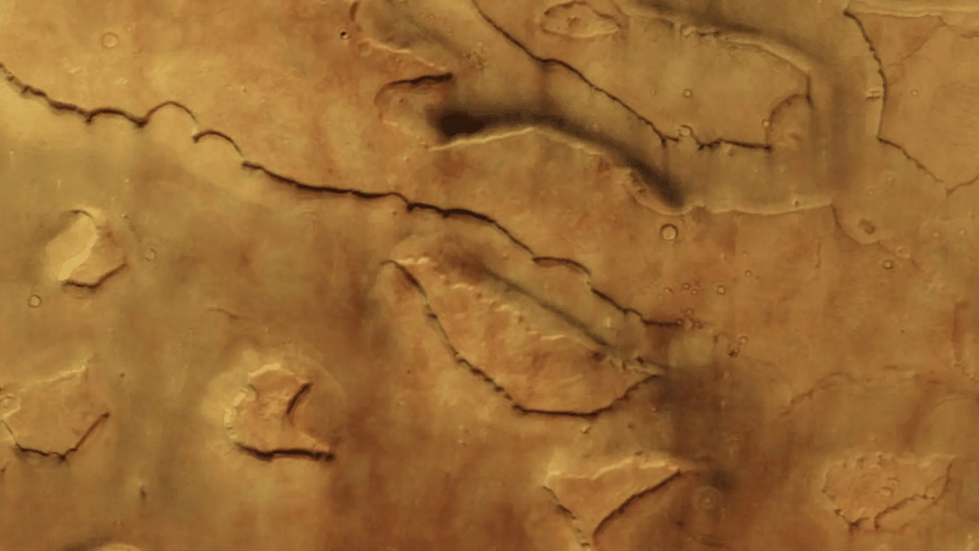 Mars Express Captures Giant Tornadoes Twisting Through Ancient Valleys Scaled