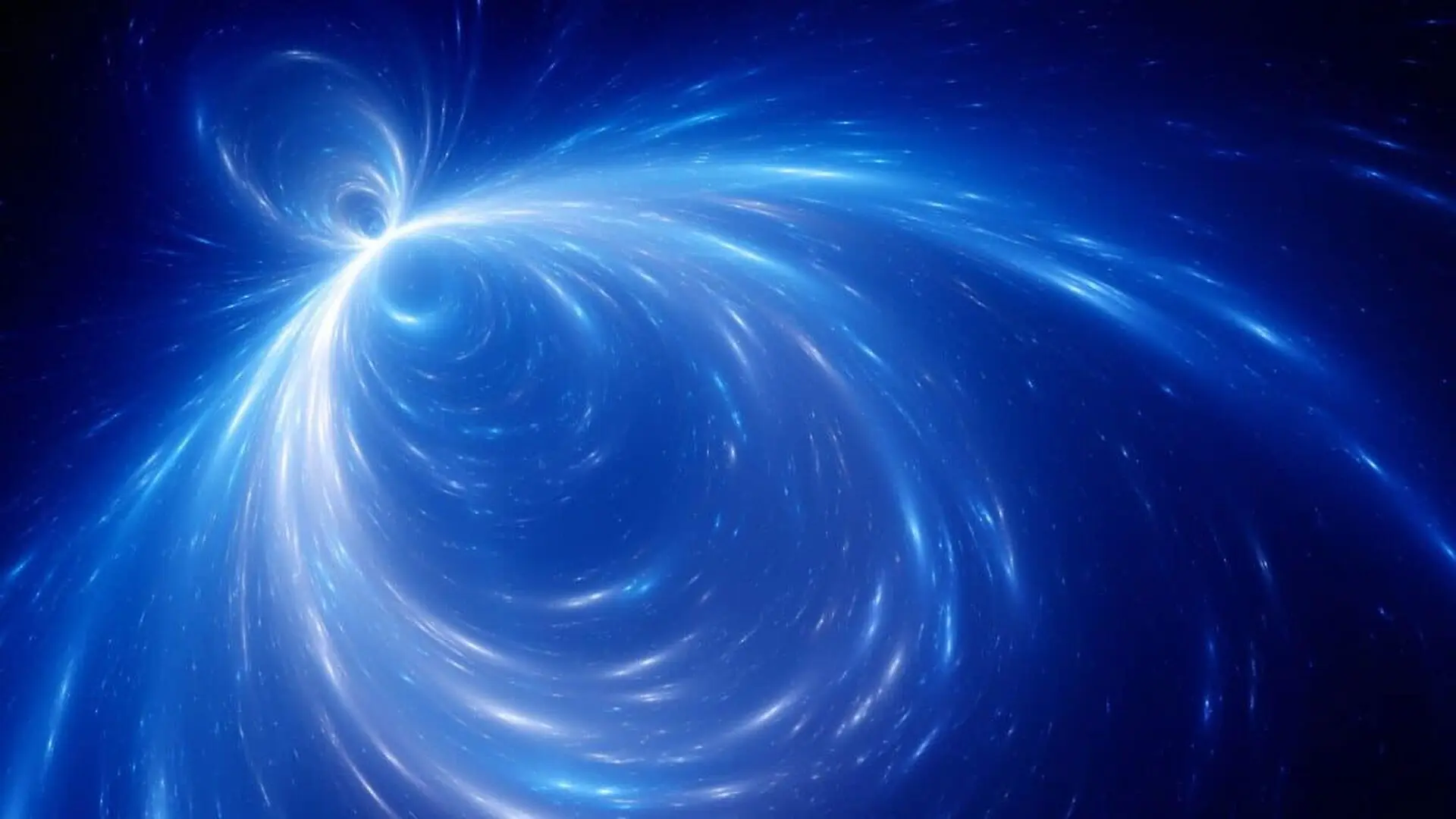Blue Singularity In Space Scaled