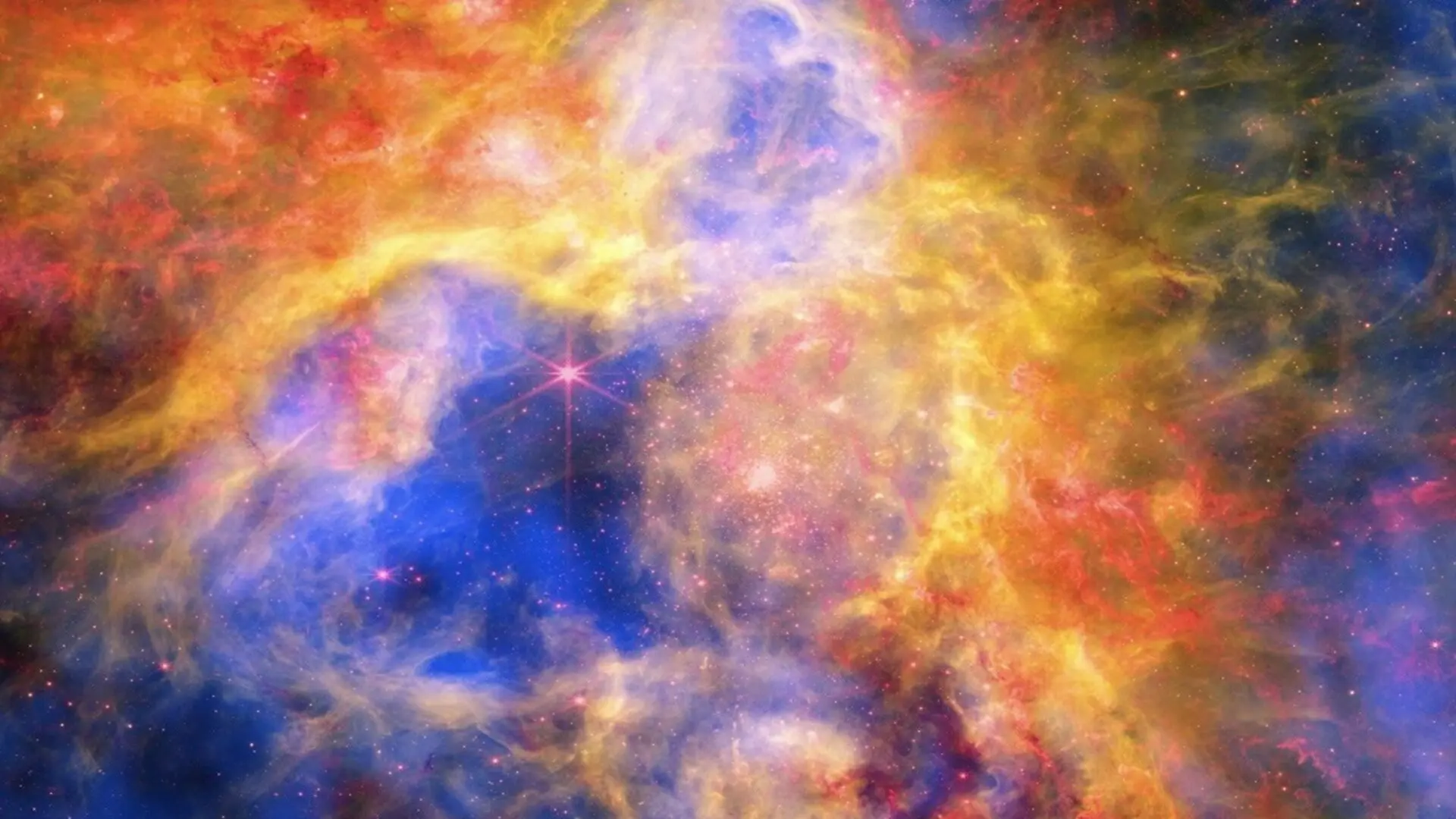 Nasas Space Telescopes Reveal Stunning View Of The Tarantula Nebula Scaled