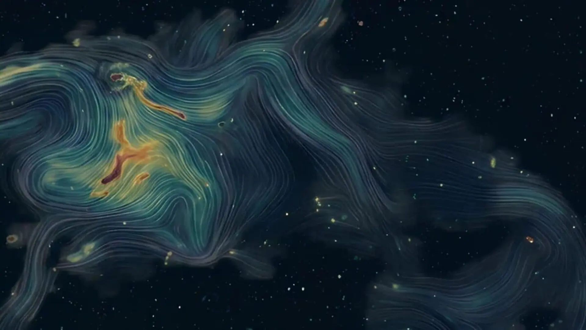 Scientists Reveal The Hidden Magnetic Blueprint Of A Giant Galaxy Cluster For The First Time Scaled