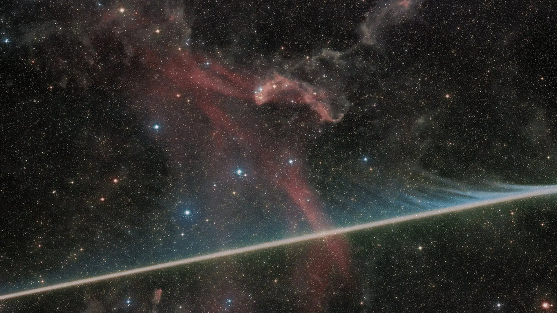 Nasa Captures A Rare Cosmic Collision Between A Meteor And A Distant Nebula Scaled