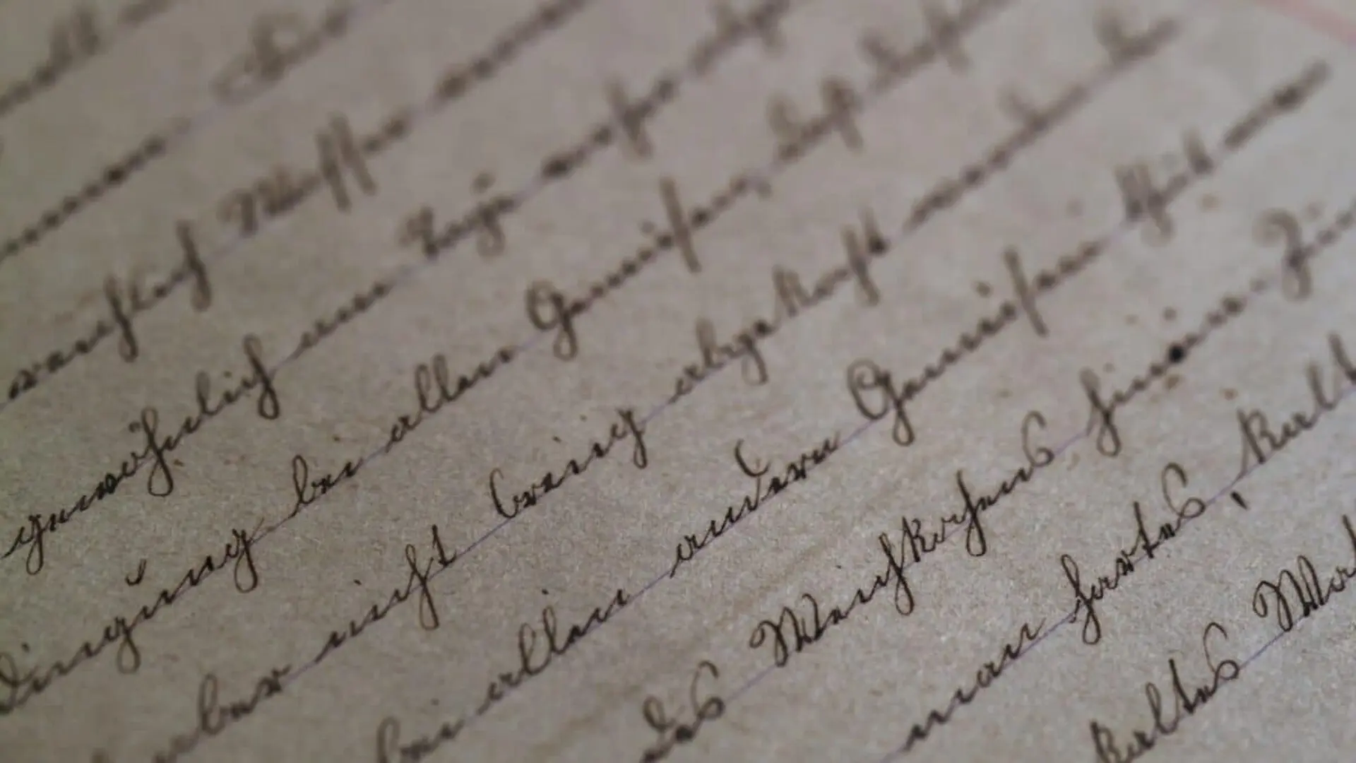 Close Up Of Cursive Handwriting Scaled