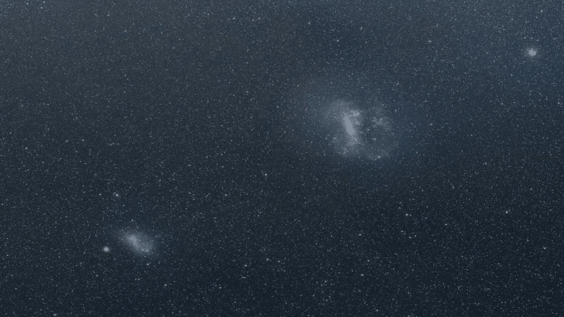 Scientists Watch Large Magellanic Cloud Slowly Tear Its Smaller Sibling Apart Near The Milky Way Scaled