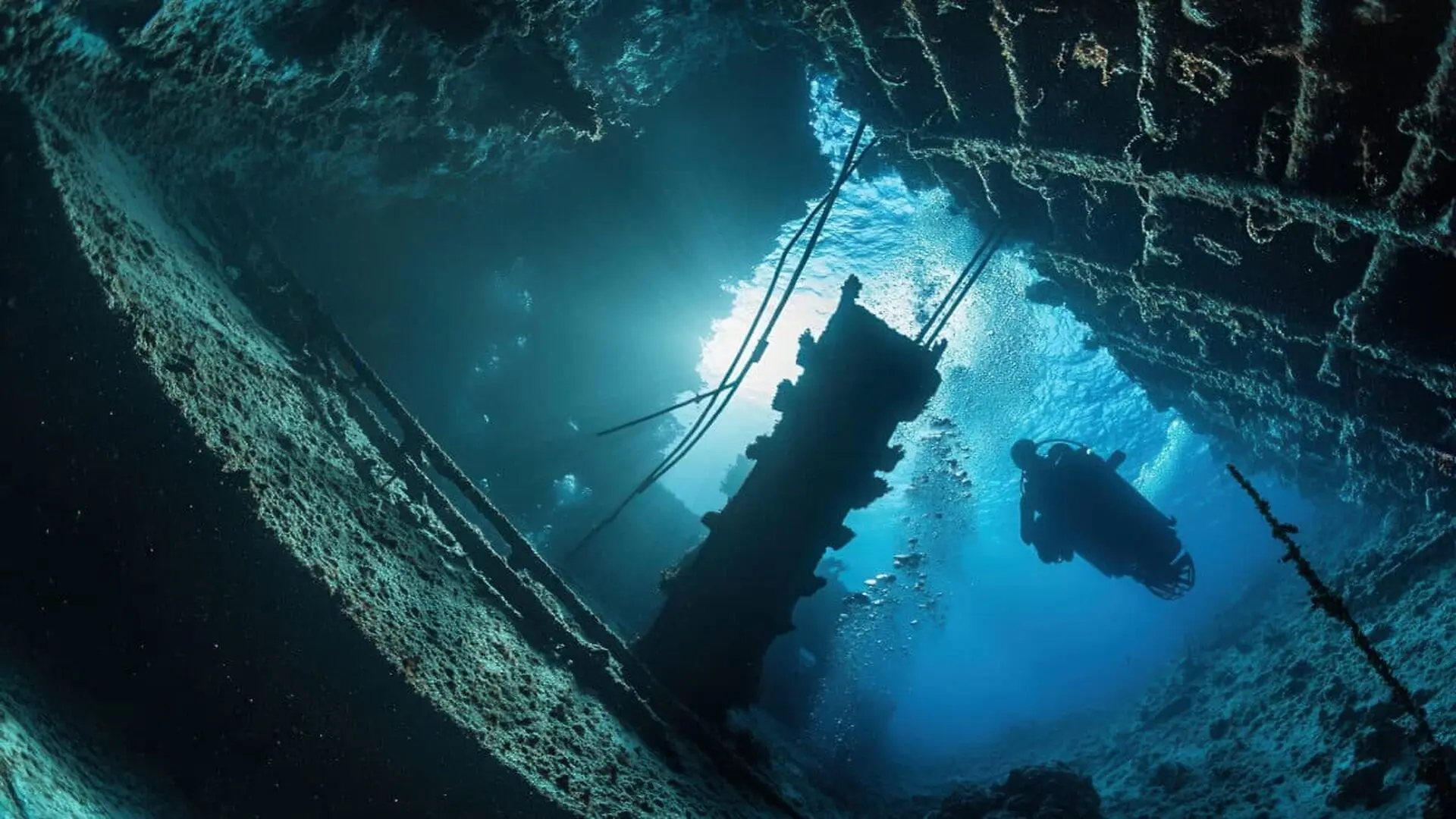 Divers Discover The Interior Of A Shipwreck Scaled