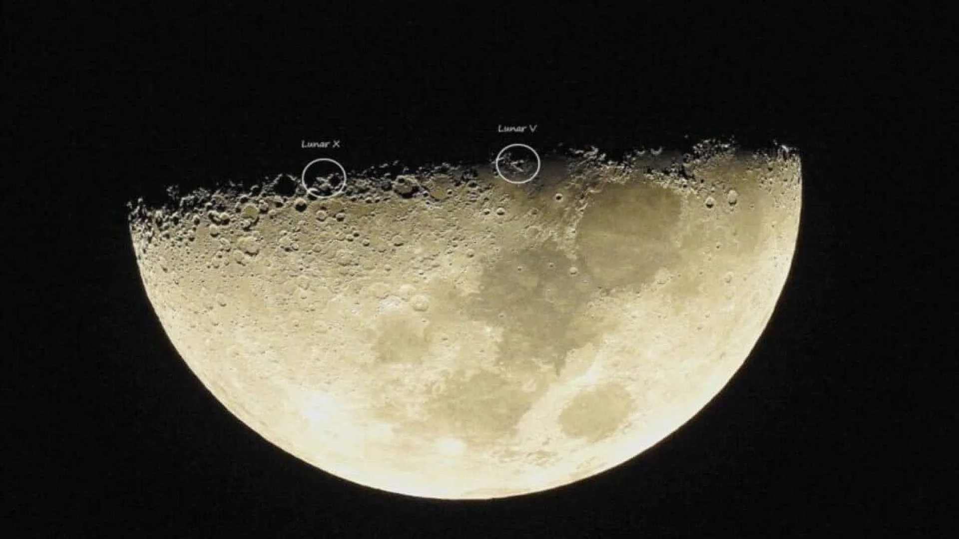 Astronomers Taking A Closer Look At The Moons Surface Spotted A Massive X And V Visible For Only One Night Scaled