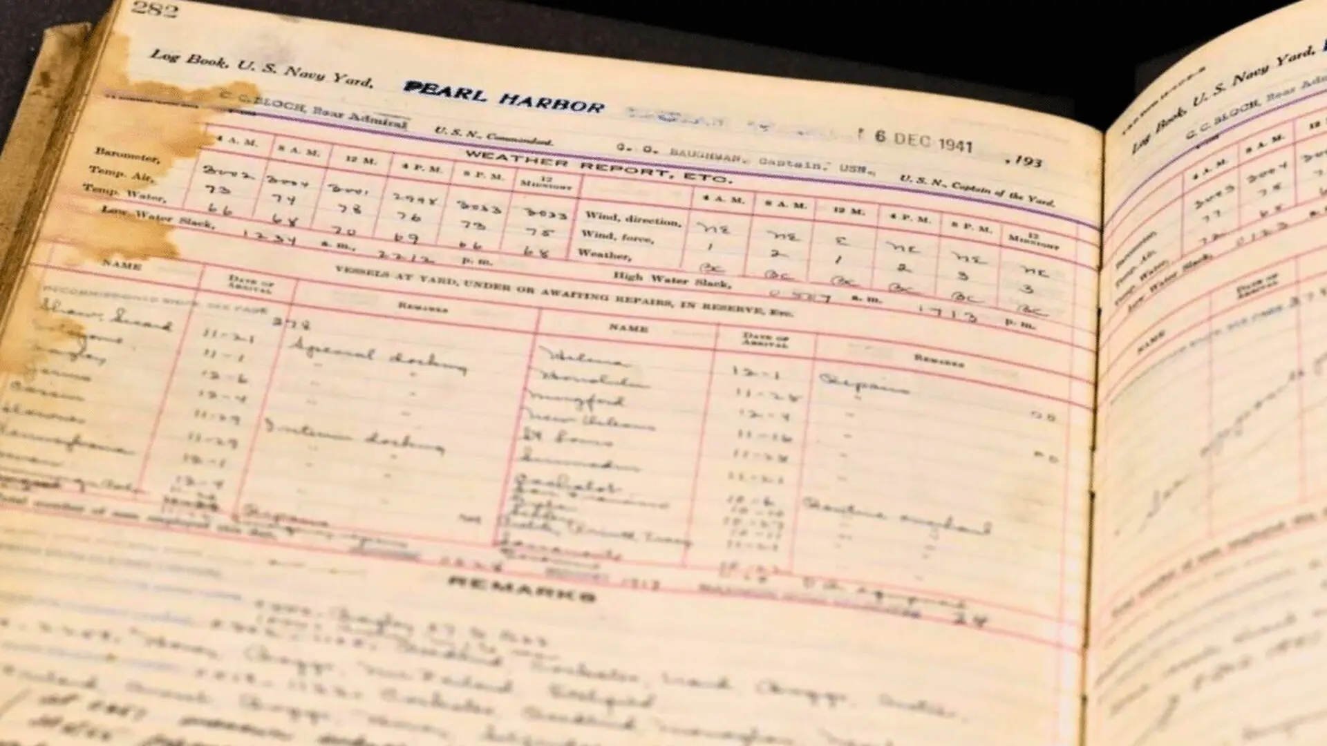 A Discarded Pearl Harbor Logbook Survived For 50 Years Scaled