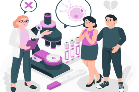 Free vector infertility diagnosis concept illustration.