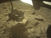 Perseverance Uncovers Shallowest Complex Organic Carbon on Ancient Martian Rock